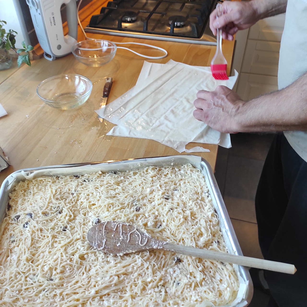 Tepsiben sütés előtt